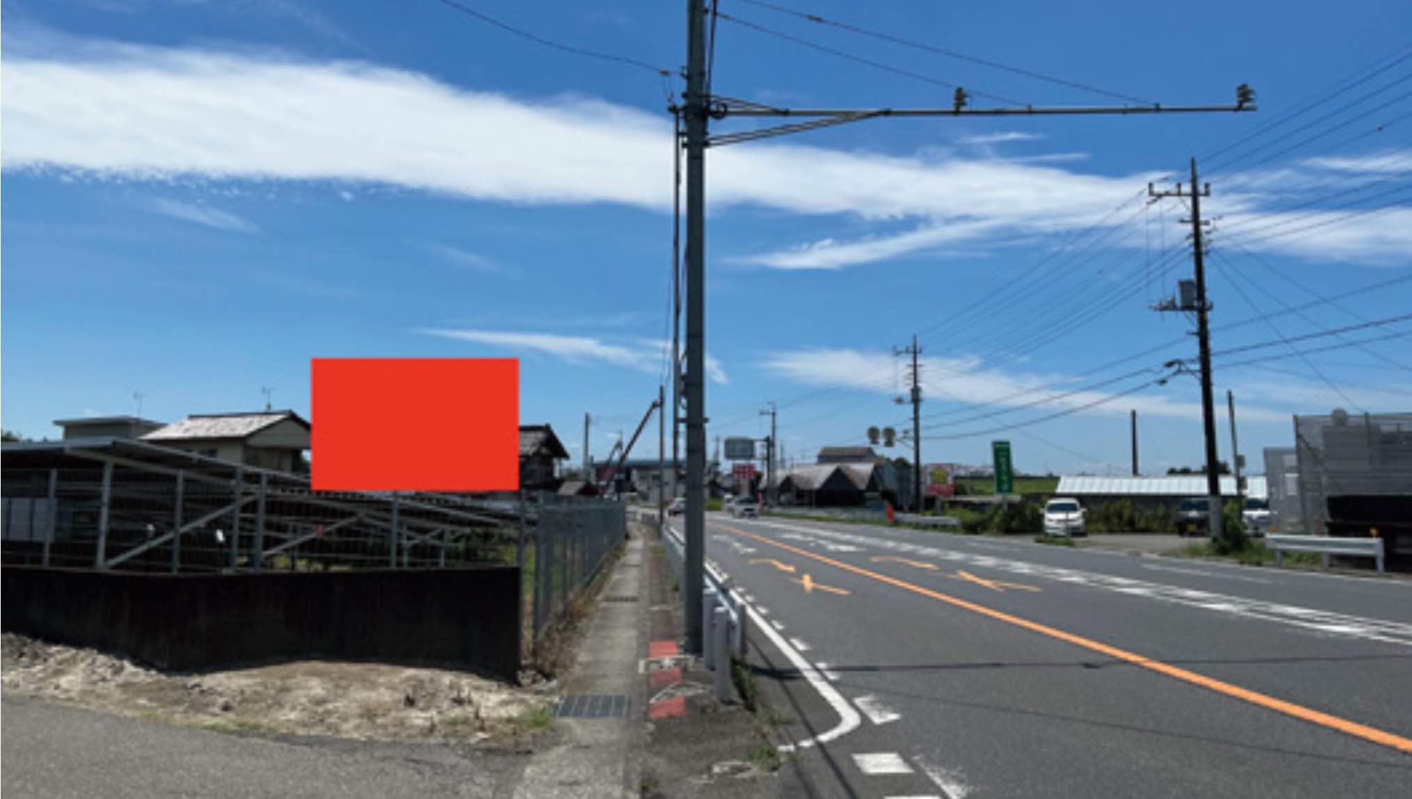 群馬県太田市の国道407号線の貸看板